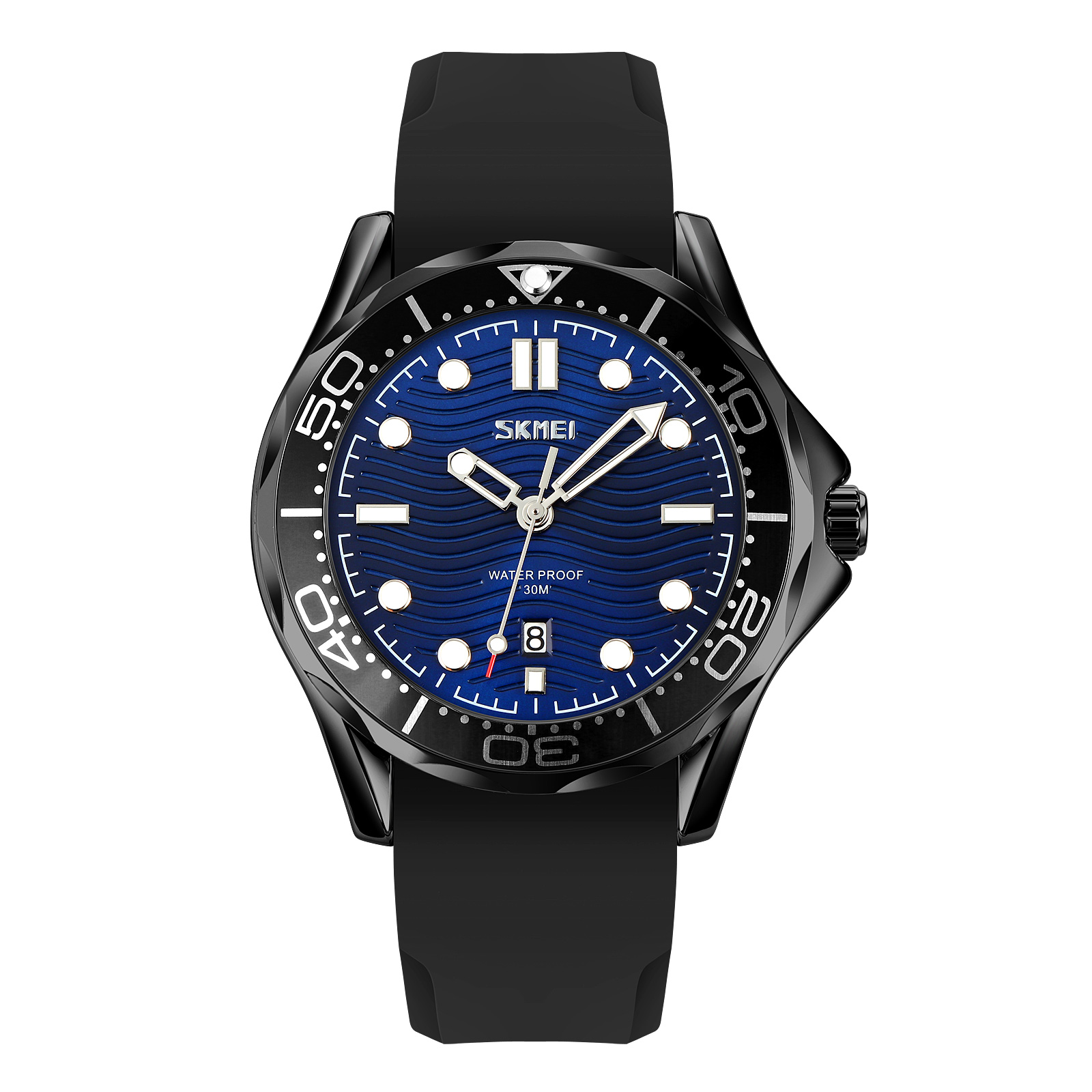 Skmei 9276PBKBU Black-Blue Silicone Strap Skmei 9276PBKBU Black-Blue Silicone Strap