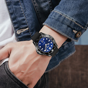 Skmei 9276PBKBU Black-Blue Silicone Strap. Зображення №3 Skmei 9276PBKBU Black-Blue Silicone Strap. Зображення №3