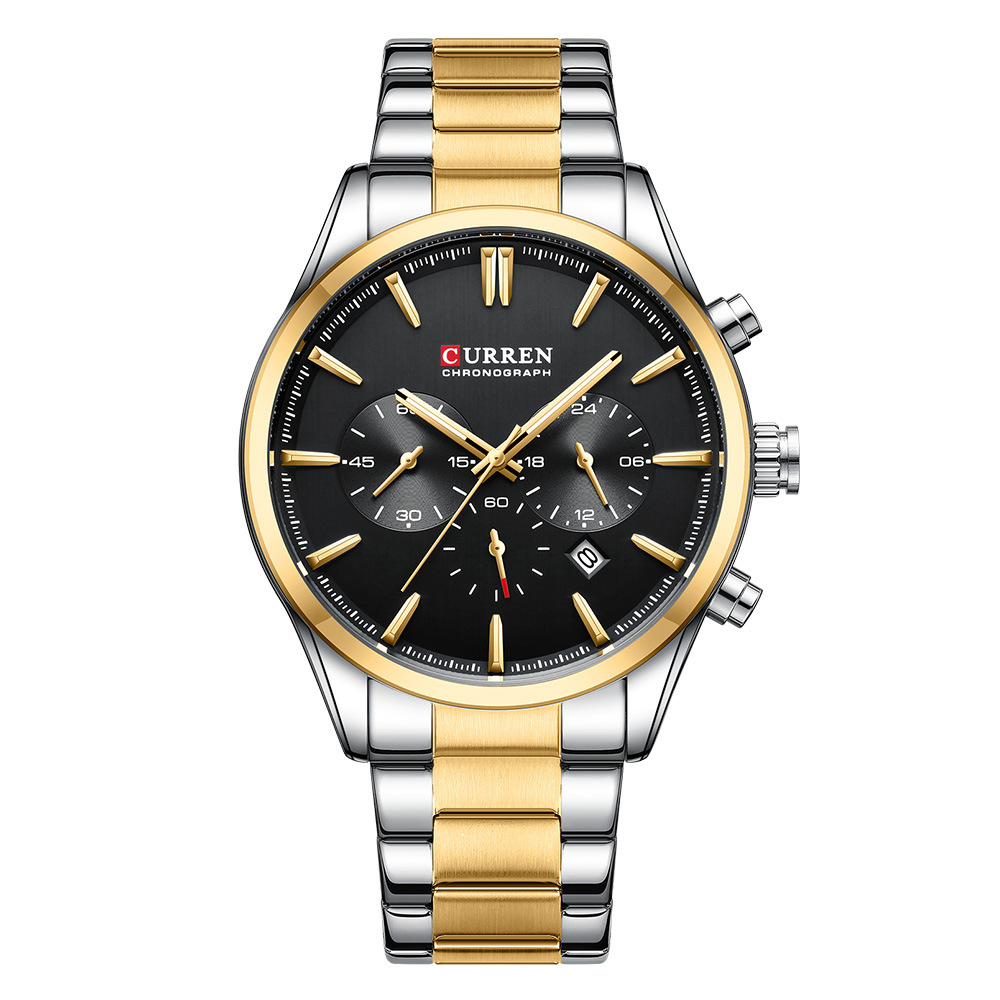 Curren 8446 Silver-Gold-Black Curren 8446 Silver-Gold-Black