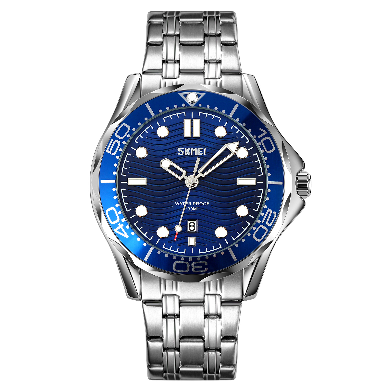 Skmei 9276SSIBU Silver-Blue Steel Strap Skmei 9276SSIBU Silver-Blue Steel Strap