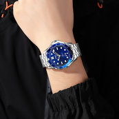 Skmei 9276SSIBU Silver-Blue Steel Strap. Зображення №3 Skmei 9276SSIBU Silver-Blue Steel Strap. Зображення №3