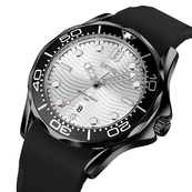 Skmei 9276PBKSI Black-Silver Silicone strap SALE. Зображення №2 Skmei 9276PBKSI Black-Silver Silicone strap SALE. Зображення №2