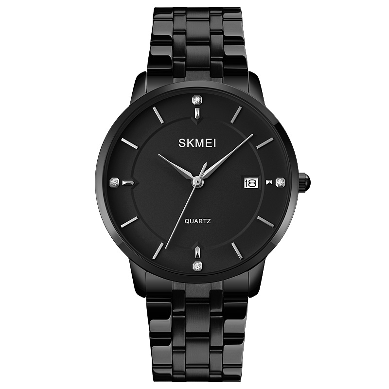 Skmei 1801SBK Black Mesh Band Lady Big Size Skmei 1801SBK Black Mesh Band Lady Big Size