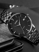 Skmei 1801SBK Black Mesh Band Lady Big Size. Зображення №3 Skmei 1801SBK Black Mesh Band Lady Big Size. Зображення №3