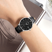 Skmei 1801LSIBK Silver-Black Leather. Зображення №3 Skmei 1801LSIBK Silver-Black Leather. Зображення №3