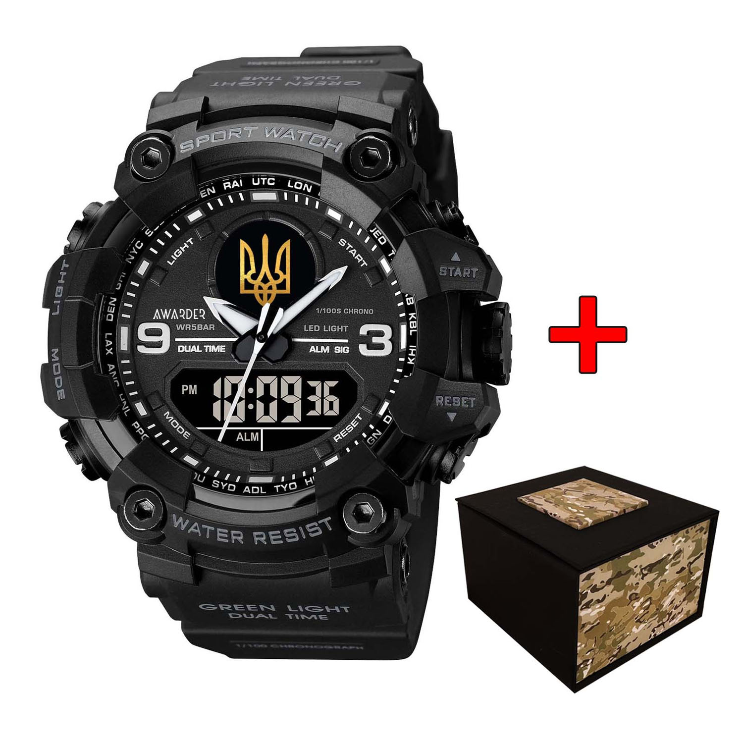 Awarder 001 Тризуб золото All Black Awarder 001 Тризуб золото All Black