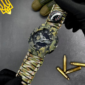 Awarder 005 Тризуб золото Camo Green Паракордовий ремінець Camo Green. Зображення №2 Awarder 005 Тризуб золото Camo Green Паракордовий ремінець Camo Green. Зображення №2