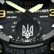 Awarder 003 Тризуб срібло Black. Зображення №4