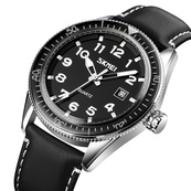 Skmei 9232LSIBK Silver-Black Leather. Зображення №2 Skmei 9232LSIBK Silver-Black Leather. Зображення №2