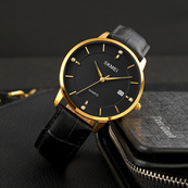 Skmei 1801LGDBK Gold-Black Leather. Зображення №3 Skmei 1801LGDBK Gold-Black Leather. Зображення №3