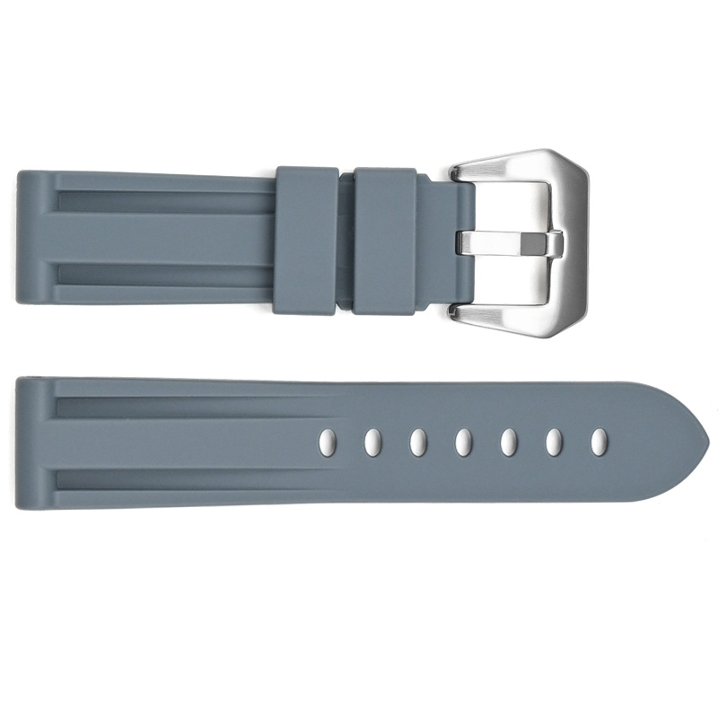 Ремінець для годинника 3001 Silicone Grey-Silver 24 мм. Ремінець для годинника 3001 Silicone Grey-Silver 24 мм.