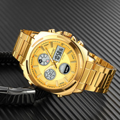 Skmei 1673GDGD Gold-Gold SALE. Зображення №4 Skmei 1673GDGD Gold-Gold SALE. Зображення №4