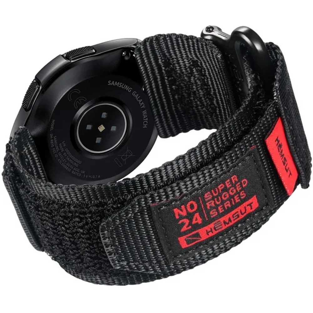 Ремінець для годинника Hemsut HGA121 Super Strong Nylon Black 20 mm Ремінець для годинника Hemsut HGA121 Super Strong Nylon Black 20 mm