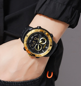 Skmei 2014GDBK Gold-Black. Зображення №3
