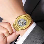 Skmei M034SGD Gold Steel. Зображення №5