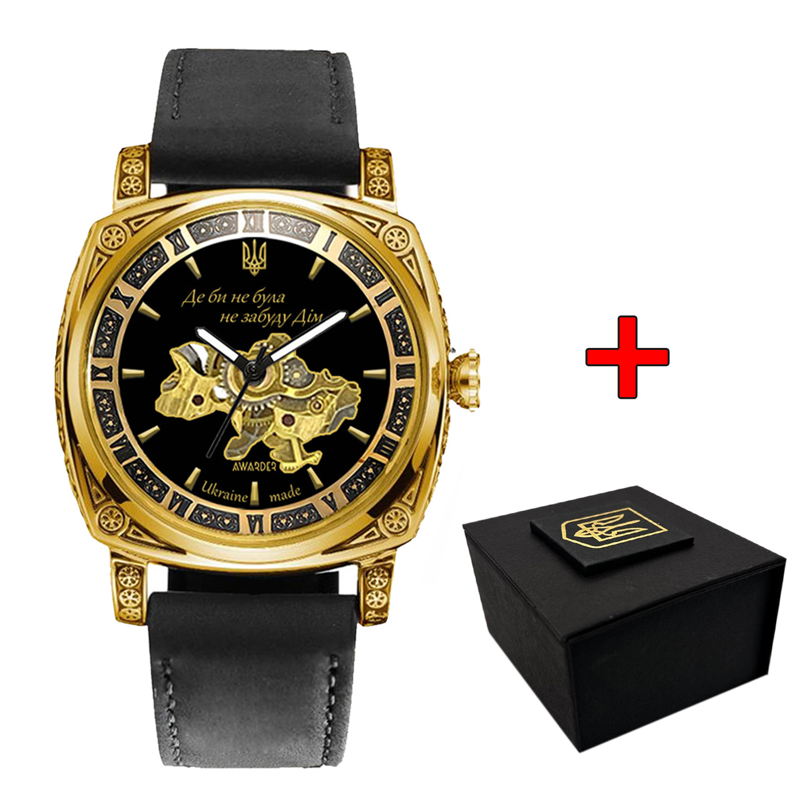 Awarder 021-3D Де би не була Gold-Black-Black Leather Awarder 021-3D Де би не була Gold-Black-Black Leather