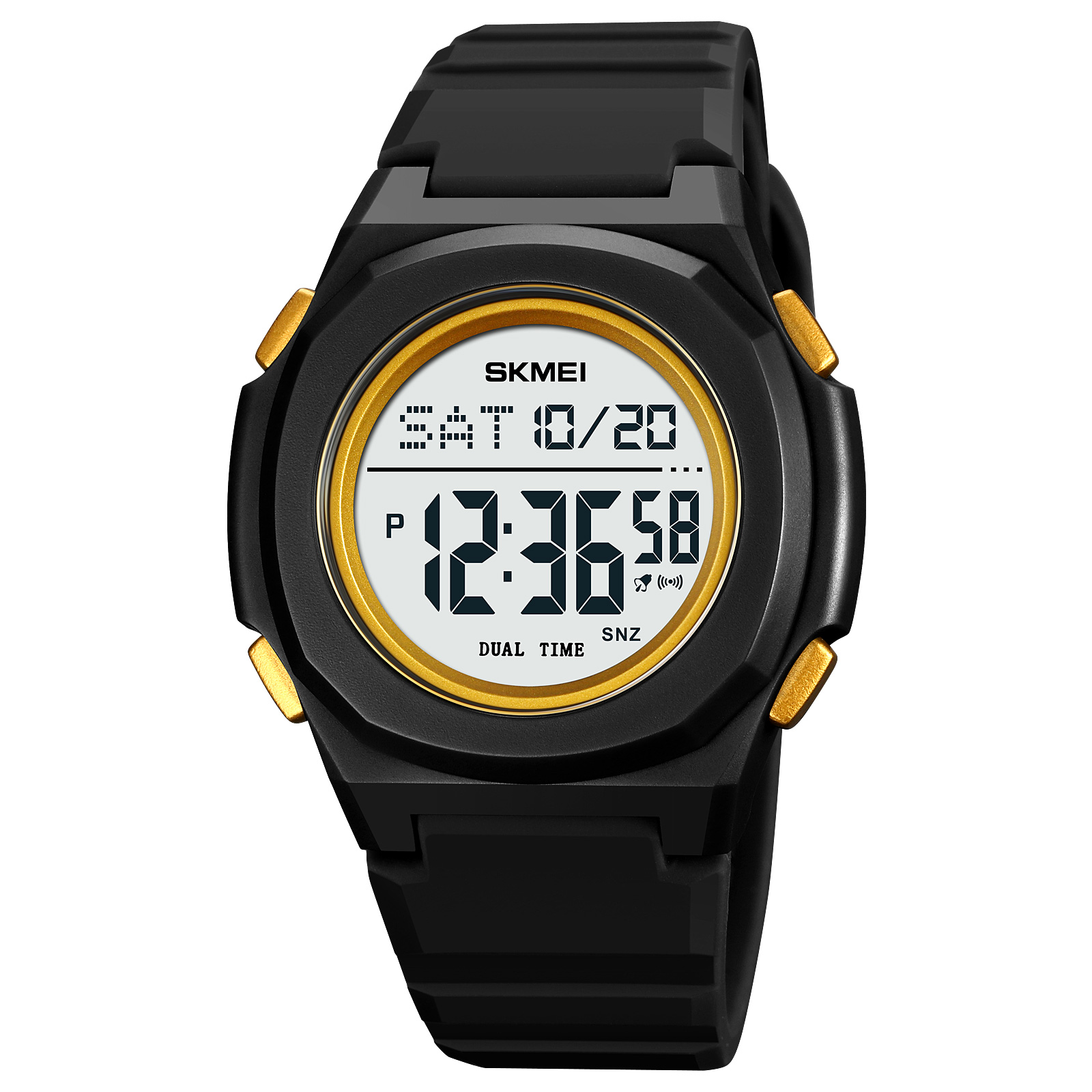 Skmei 2023BKGD-WT Black-Gold White Skmei 2023BKGD-WT Black-Gold White