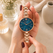 Curren 9017 Rose Gold-Blue. Зображення №6