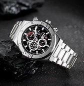Forsining 6914 Silver-Black Steel. Зображення №6