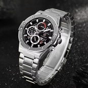 Forsining 6914 Silver-Black Steel. Зображення №7