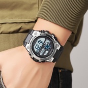 Skmei 2318BKSI Black-Silver. Изображение №3