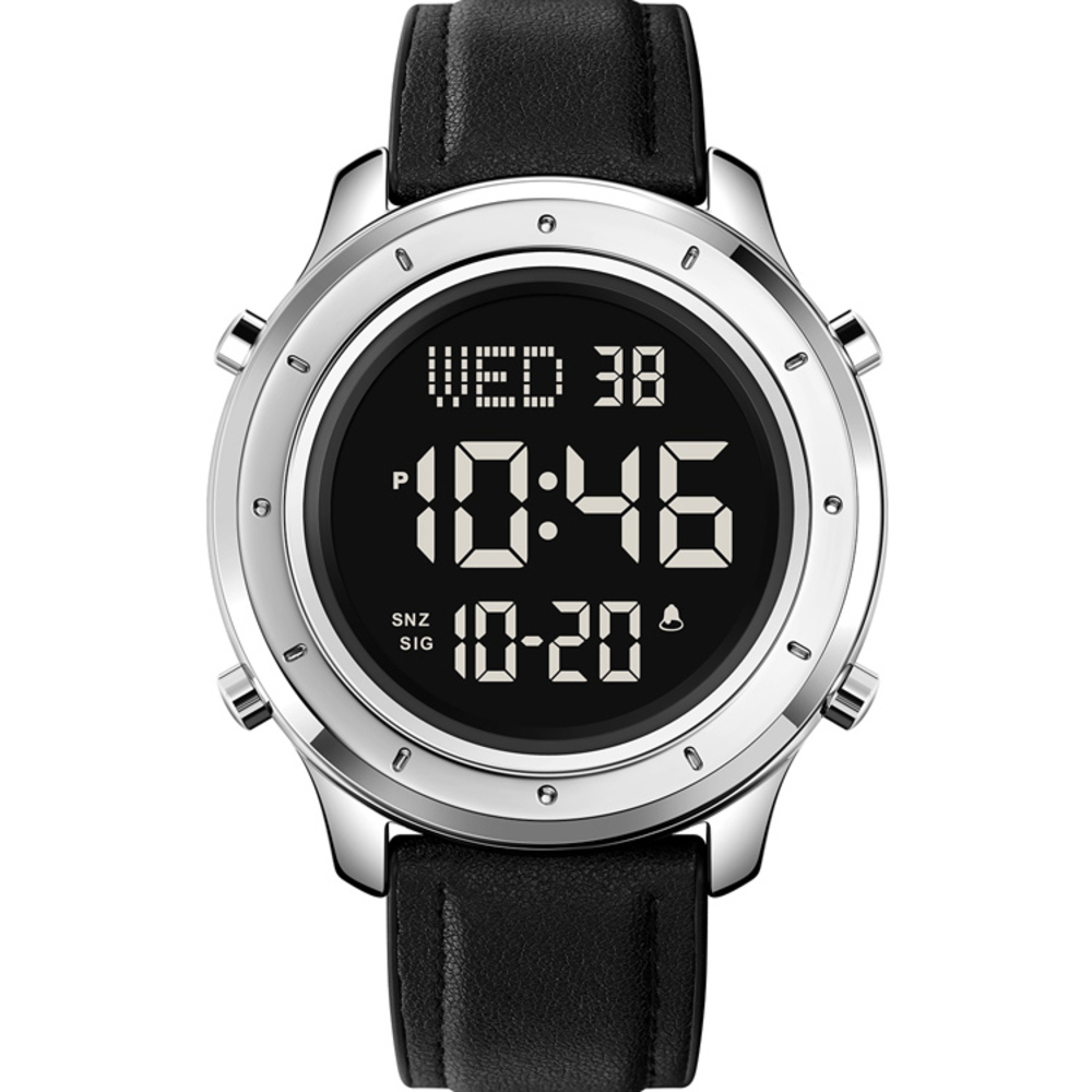 Skmei 1864LSIBK Silver-Black Leather Skmei 1864LSIBK Silver-Black Leather