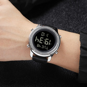 Skmei 1864LSIBK Silver-Black Leather. Зображення №3 Skmei 1864LSIBK Silver-Black Leather. Зображення №3