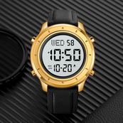 Skmei 1864LGDWT Gold-White Leather SALE. Зображення №4