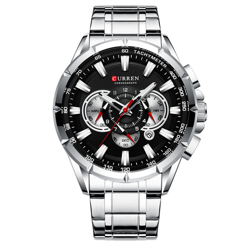 Curren 8363 Silver-Black Curren 8363 Silver-Black