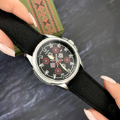 Awarder Embroidery Silver-Red Black Battery 10ATM. Зображення №5