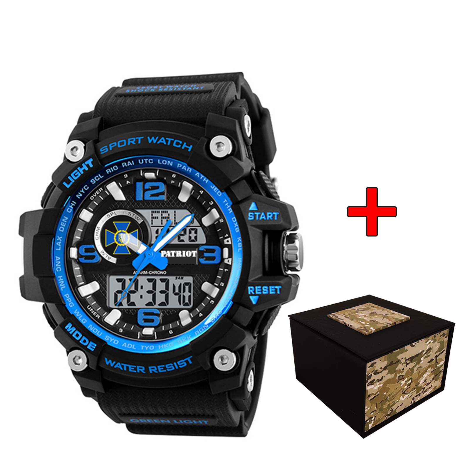 Patriot 012BUBKSBU СБУ Чорні з синім + Коробка Patriot 012BUBKSBU СБУ Чорні з синім + Коробка