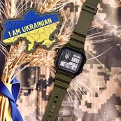 Patriot 010AGUASI Тризуб срібло Зелені + Коробка. Зображення №2