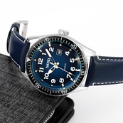 Skmei 9232LSIBU Silver-Blue-Leather Strap. Изображение №4 Skmei 9232LSIBU Silver-Blue-Leather Strap. Изображение №4