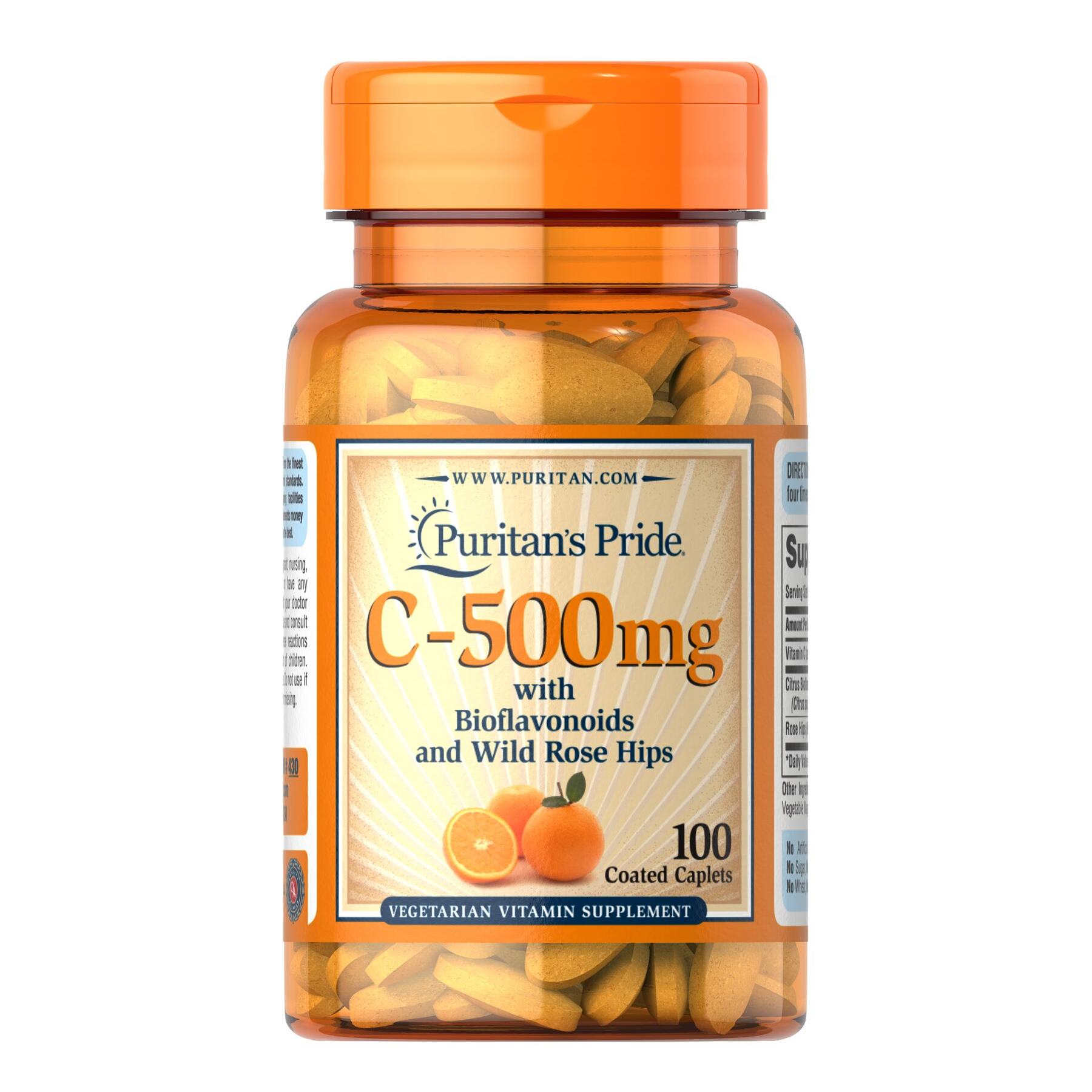 Vitamin C-500 mg with Bioflavonoids and Rose Hips - 100 Caps Vitamin C-500 mg with Bioflavonoids and Rose Hips - 100 Caps