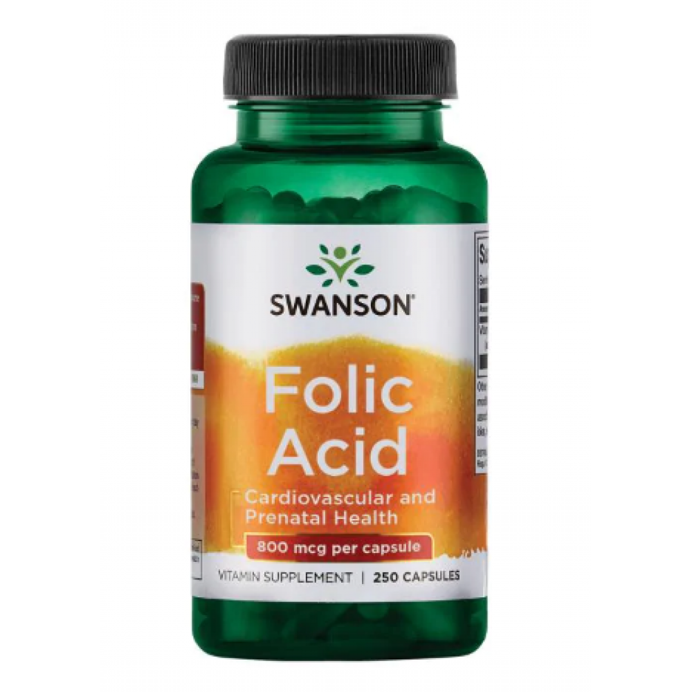 Folic Acid 800 mcg - 250 Caps Folic Acid 800 mcg - 250 Caps