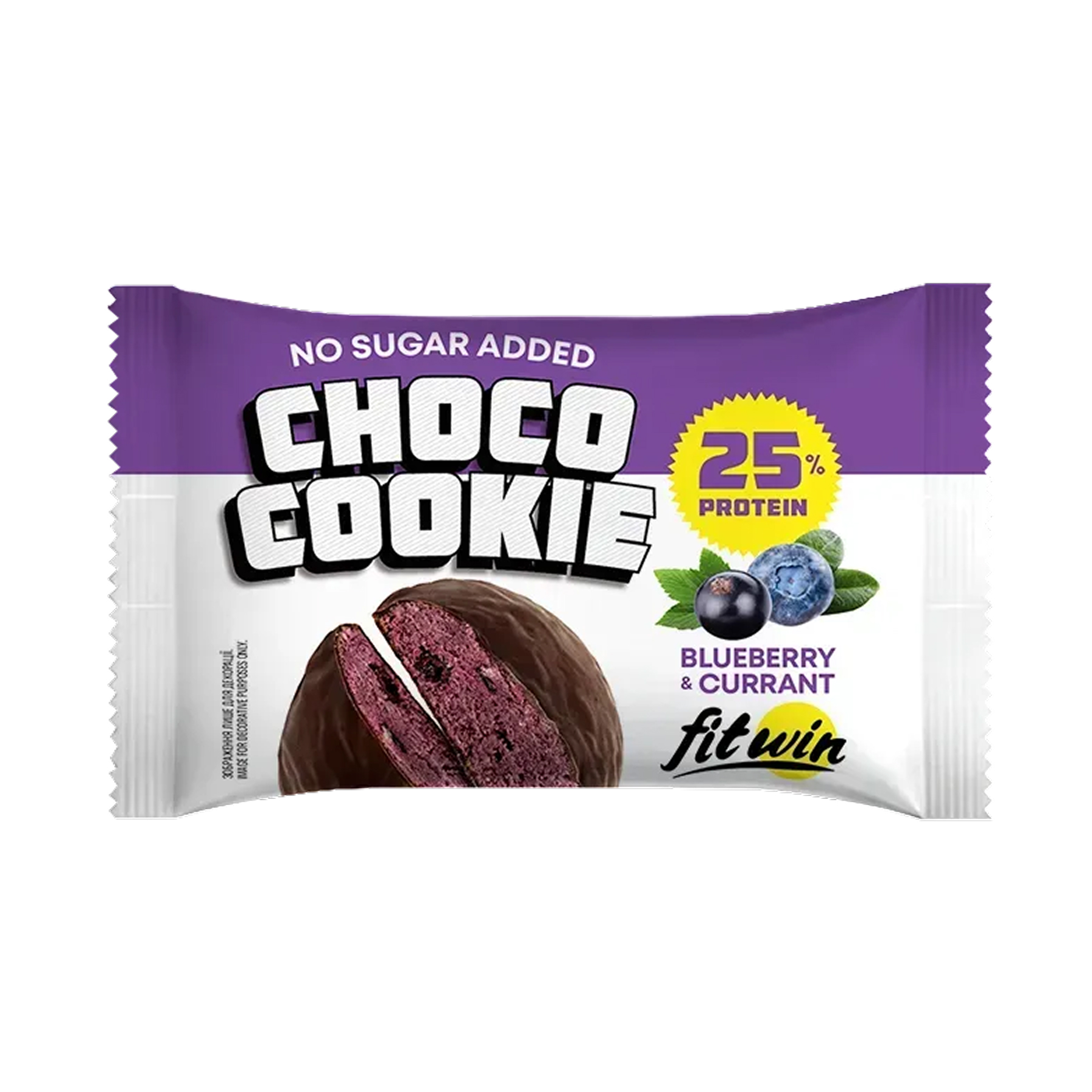 Choco Cookie 25% - 10x40g Blueberry Currant Choco Cookie 25% - 10x40g Blueberry Currant