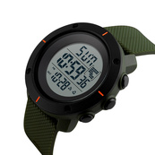Skmei 1213AG Black-Military Wristband. Зображення №2