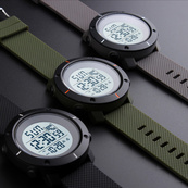Skmei 1213AG Black-Military Wristband. Зображення №3