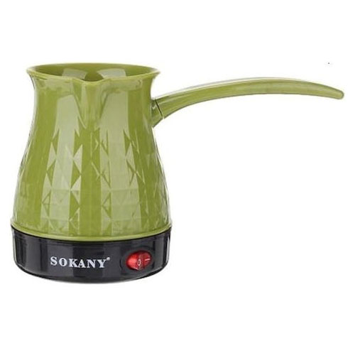 Електрична турка Sokany SK-219 500мл 500Вт для кави Green Електрична турка Sokany SK-219 500мл 500Вт для кави Green
