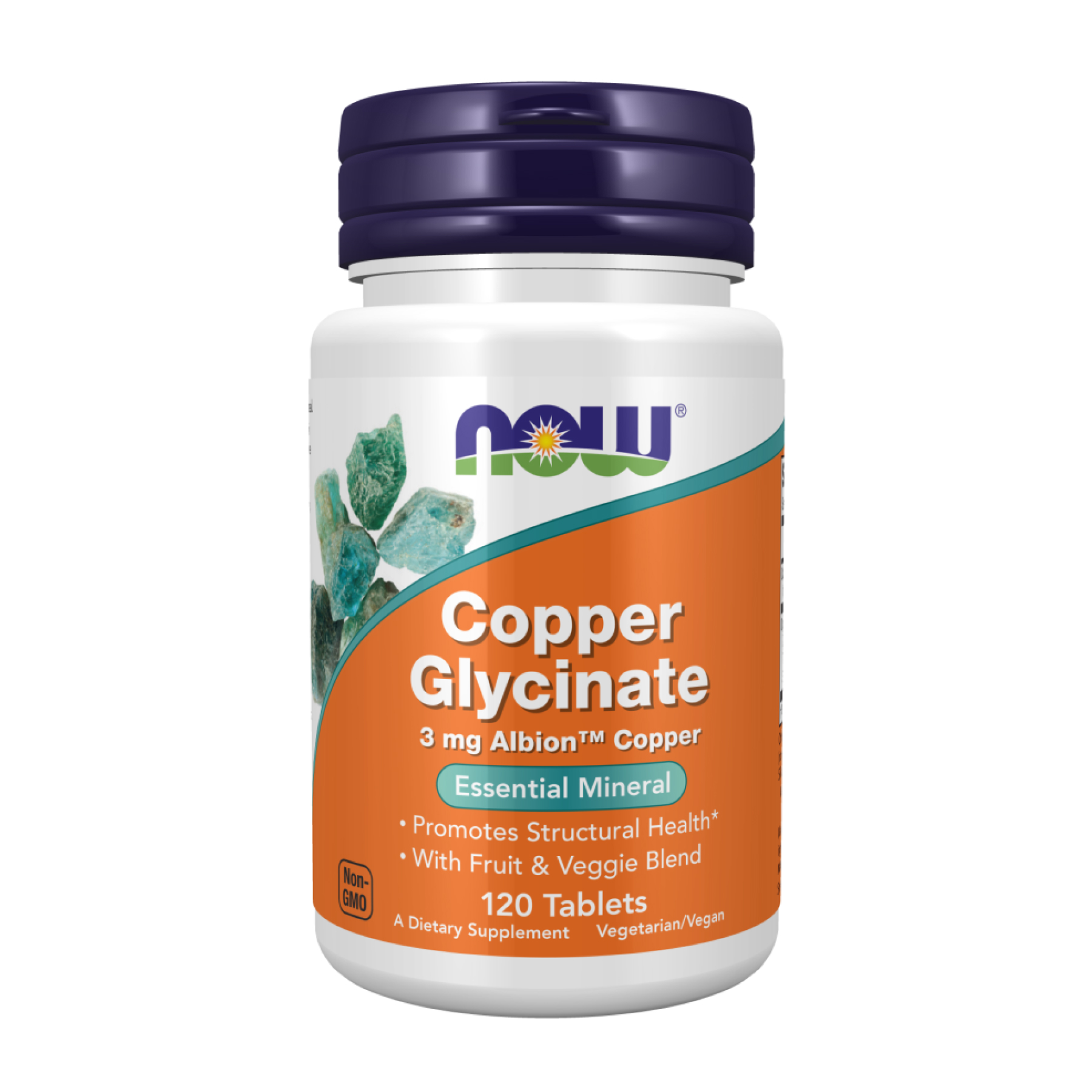 Copper Glycinate 3mg - 120 tabs Copper Glycinate 3mg - 120 tabs