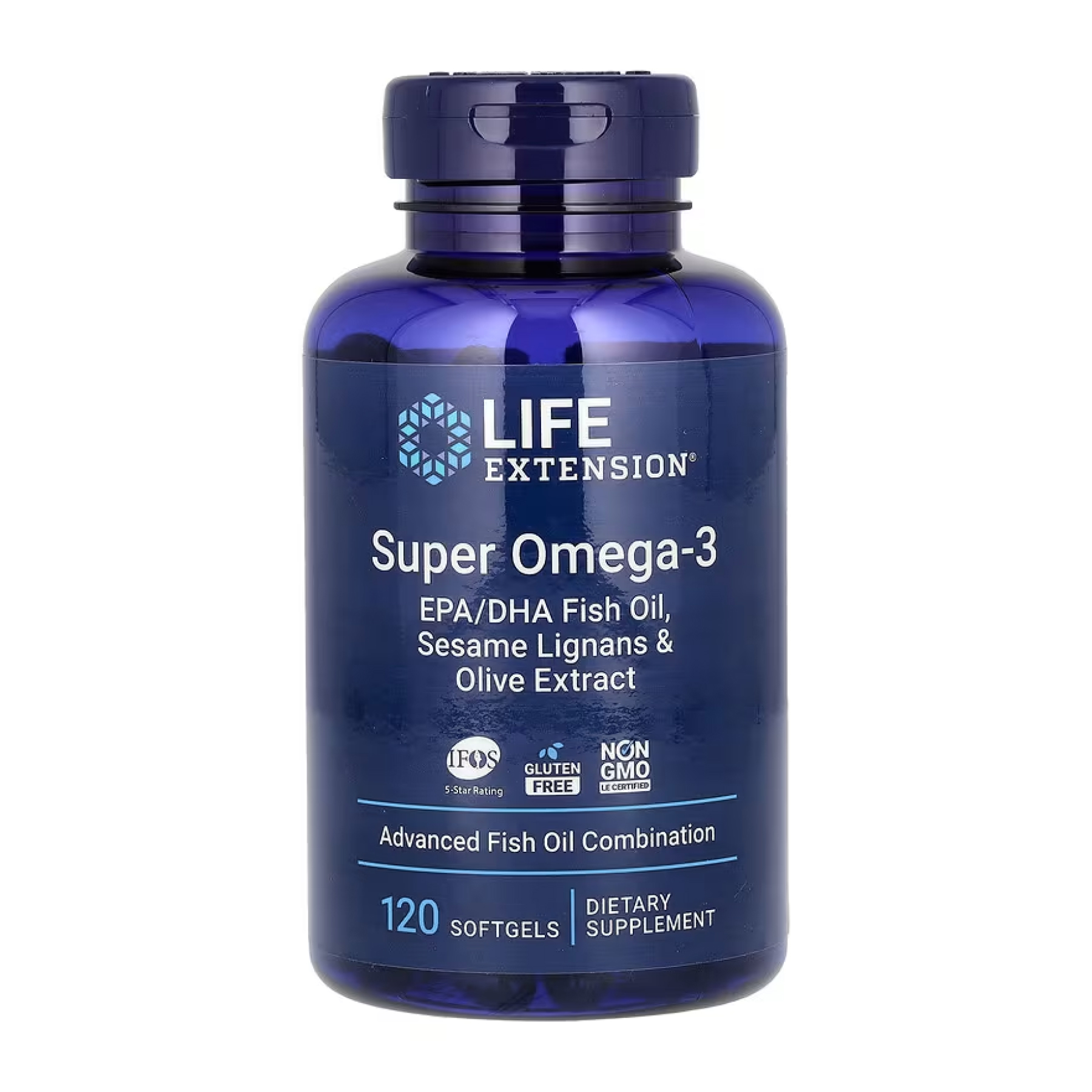 Super Omega-3 EPA/DHA Fish Oil Sesame Lignans & Olive Extract - 120 softgels Super Omega-3 EPA/DHA Fish Oil Sesame Lignans & Olive Extract - 120 softgels