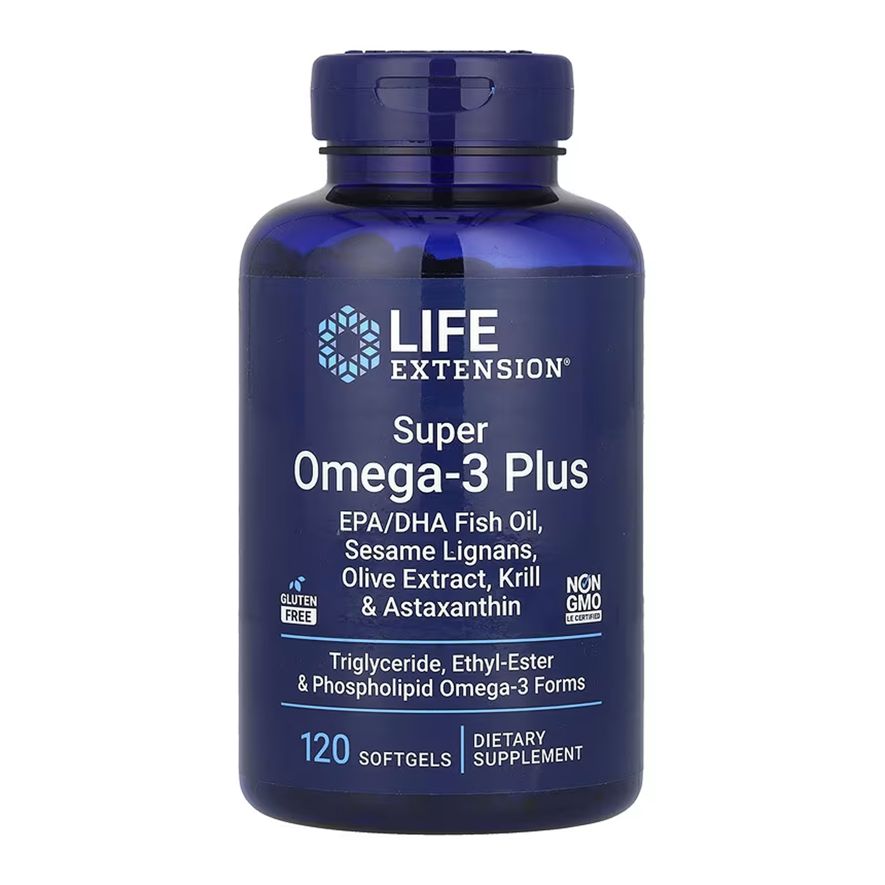Super Omega-3 Plus EPA/DHA Fish Oil, Sesame Lignans, Olive Extract, Krill & Astaxanthin - 120 softgels Super Omega-3 Plus EPA/DHA Fish Oil, Sesame Lignans, Olive Extract, Krill & Astaxanthin - 120 softgels