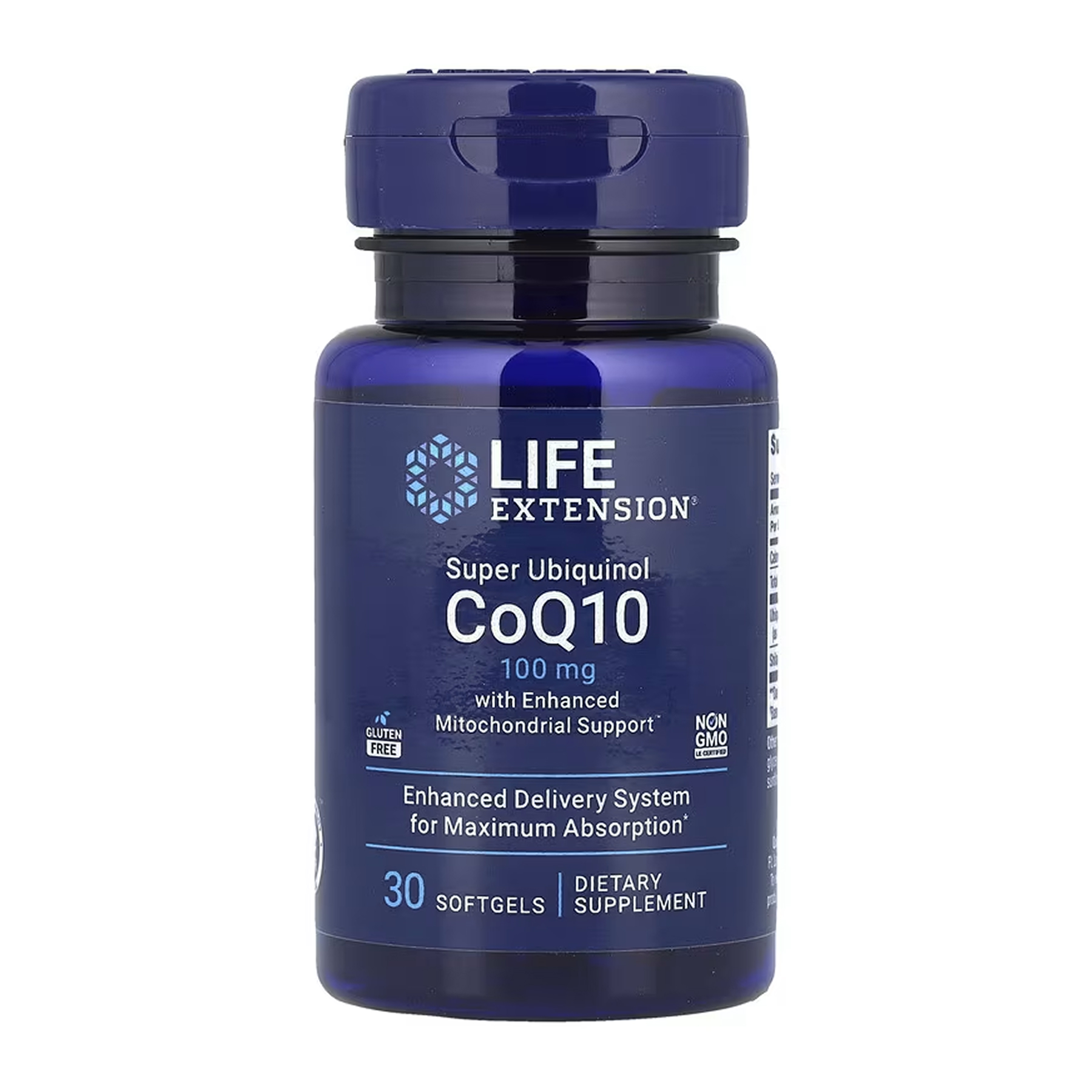 Super Ubiquinol CoQ10 with Enhanced Mitochondrial Support™ 100 mg - 30 softgels Super Ubiquinol CoQ10 with Enhanced Mitochondrial Support™ 100 mg - 30 softgels