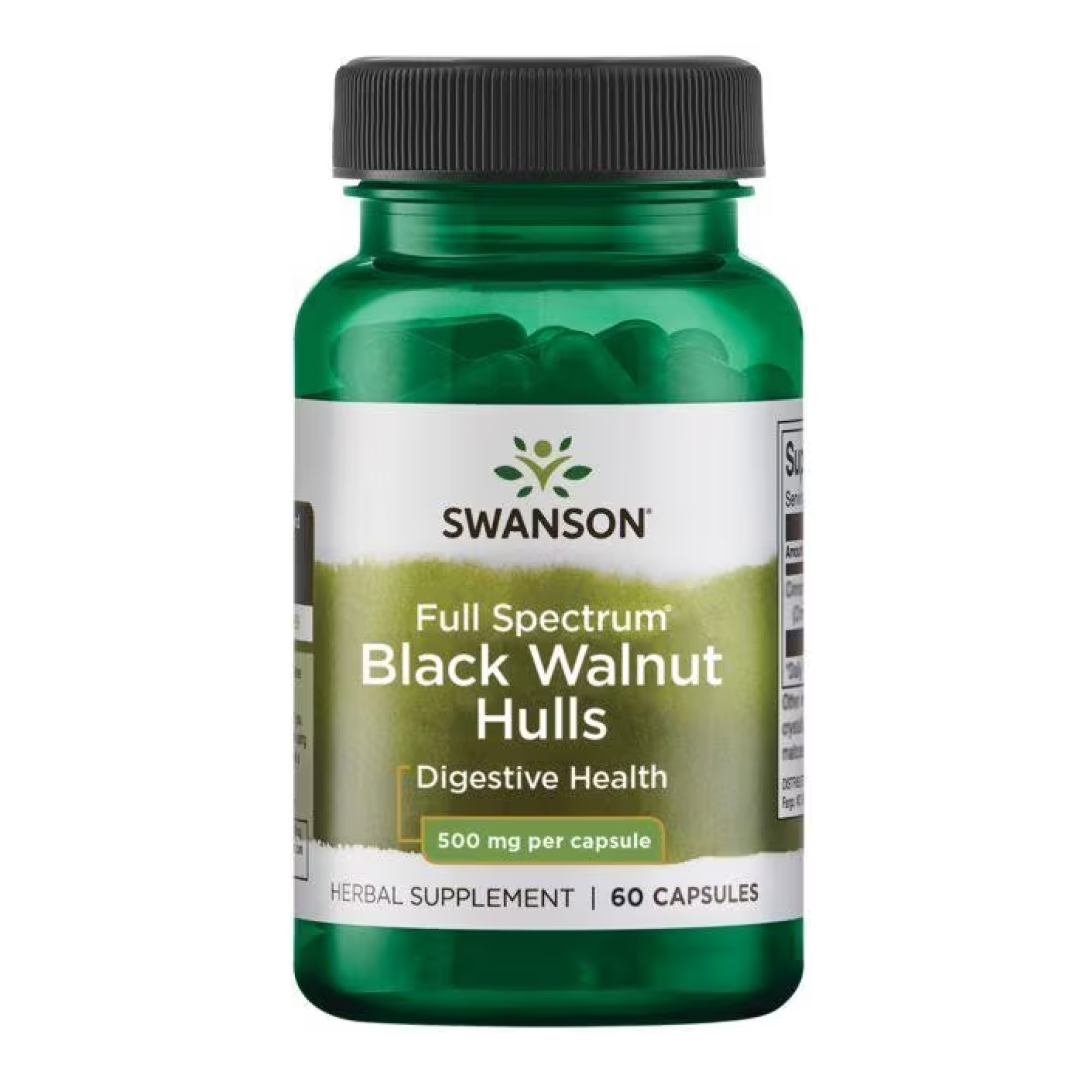 Black Walnut Hulls 500mg - 60caps Black Walnut Hulls 500mg - 60caps