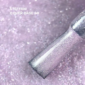 База для гель-лаку камуфлююча Steffani Cover Base 9 мл, 40 Світло-лілова з шиммером. Зображення №3