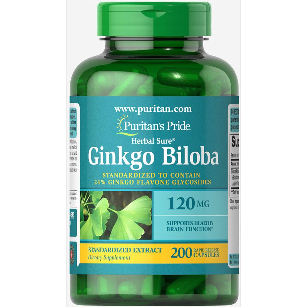 Ginkgo Biloba Standardized Extract 120mg - 200caps Ginkgo Biloba Standardized Extract 120mg - 200caps