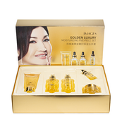 Подарочный набор косметики для женщин Images Golden Luxury Moisturizing с золотом, 5 продуктов. Изображение №2