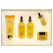 Подарочный набор косметики для женщин Images Golden Luxury Moisturizing с золотом, 5 продуктов. Изображение №3