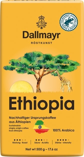 Кофе молотый Dallmayr Ethiopia 500 г вакуумированный Кофе молотый Dallmayr Ethiopia 500 г вакуумированный