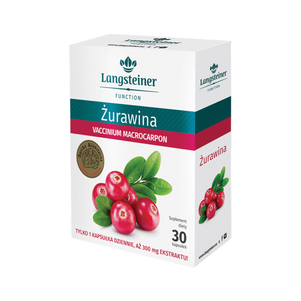 Диетическая добавка "Клюква" Langsteiner 30 капсул Диетическая добавка "Клюква" Langsteiner 30 капсул